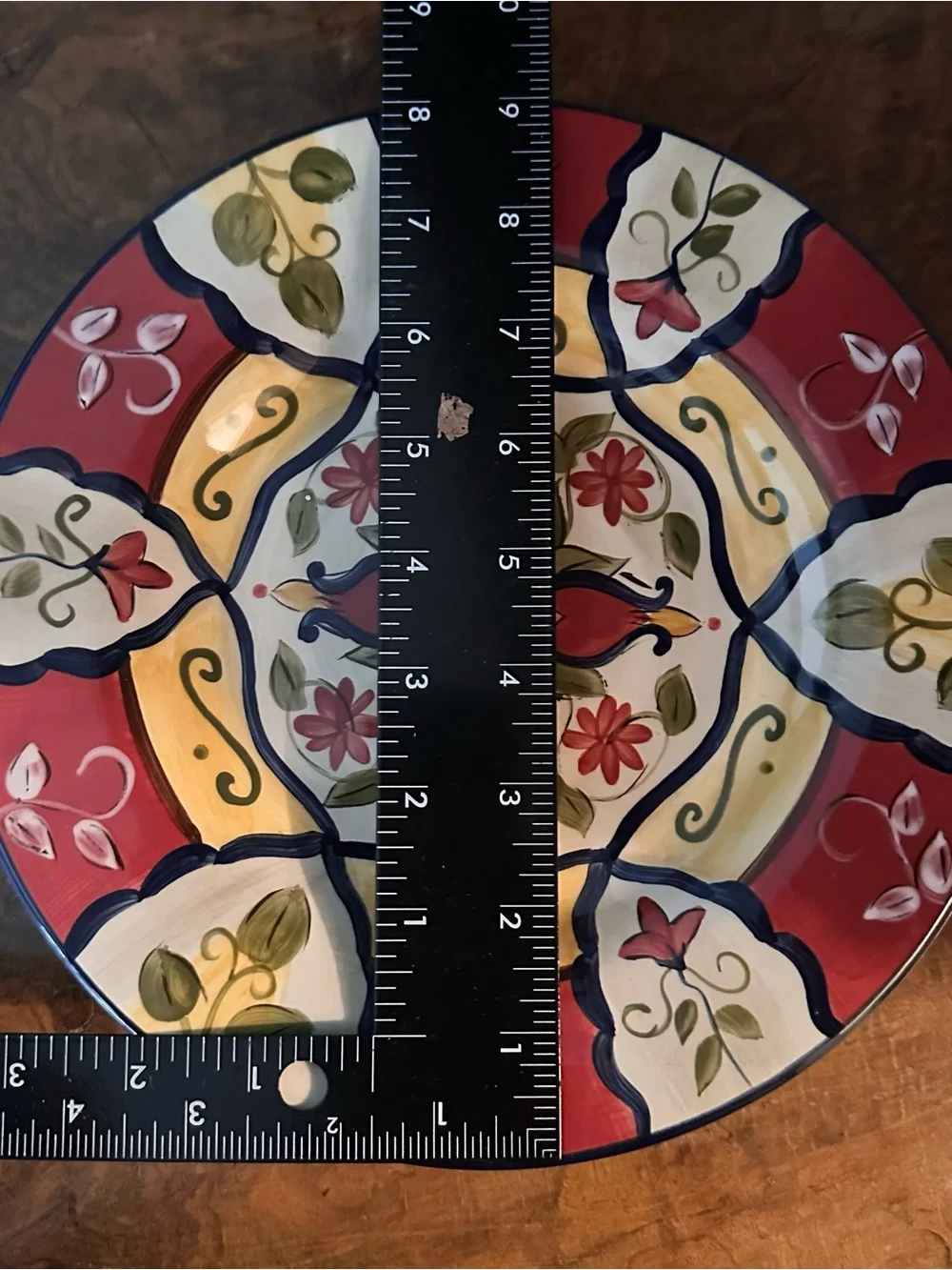 Pier 1 Imports HandPainted Earthenware Plates Vallarta Ceramic Plate Trio